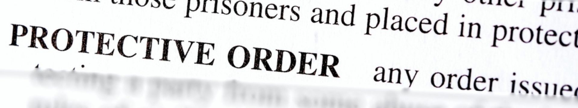 a dictionary entry for the term protective order
